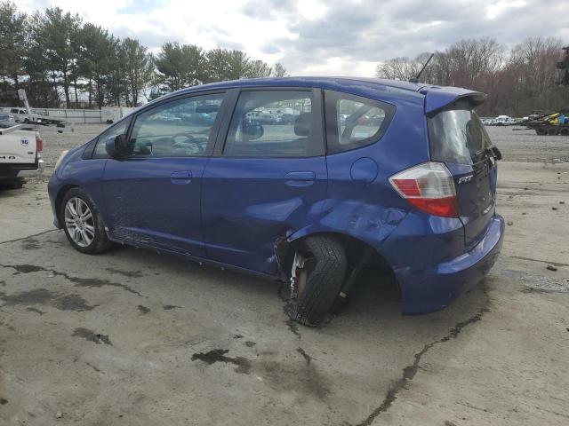 HONDA FIT SPORT 2009 blue hatchbac gas JHMGE88479S051288 photo #3