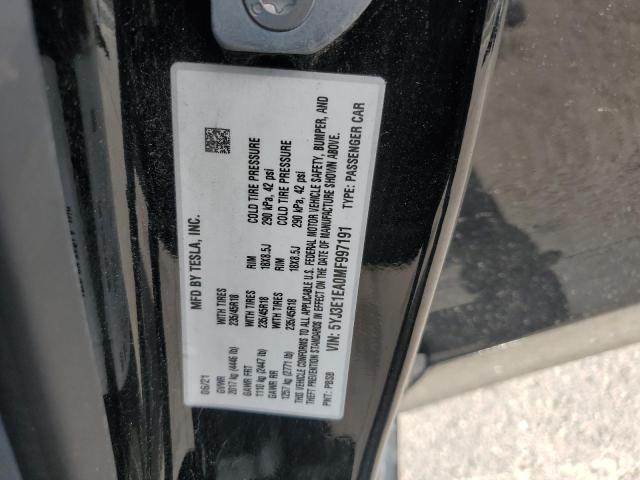 2021 TESLA MODEL 3 - 5YJ3E1EA0MF997191