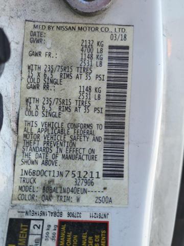 2018 NISSAN FRONTIER S - 1N6BD0CT1JN751211