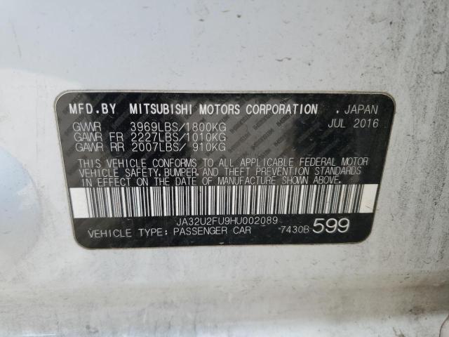 2017 MITSUBISHI LANCER ES JA32U2FU9HU002089
