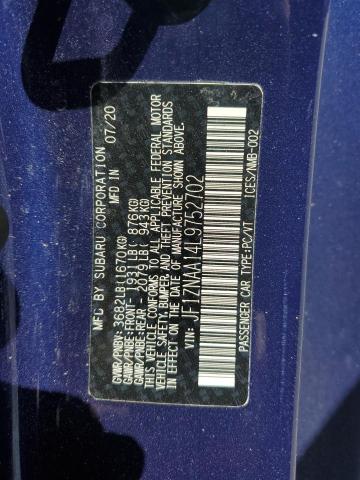 2020 TOYOTA 86 JF1ZNAA14L9752702