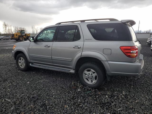 TOYOTA SEQUOIA LI 2002 silver 4dr spor gas 5TDZT38A02S118028 photo #3