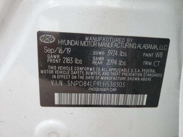 2020 HYUNDAI ELANTRA SE 5NPD84LF9LH538303