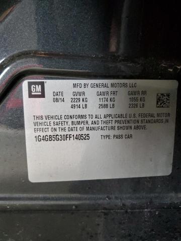 2015 BUICK LACROSSE - 1G4GB5G30FF140525