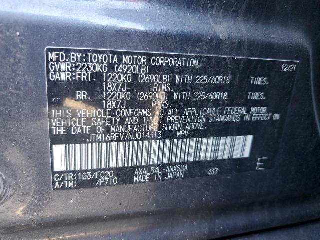 2022 TOYOTA RAV4 SE - JTM16RFV7NJ014313