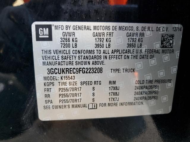 2015 CHEVROLET SILVERADO - 3GCUKREC9FG223208