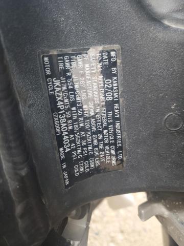 2008 KAWASAKI ZX600 P JKAZX4P138A044034