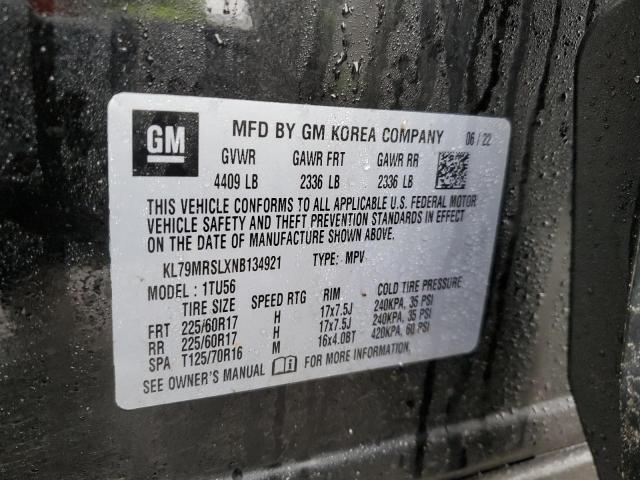 2022 CHEVROLET TRAILBLAZE - KL79MRSLXNB134921