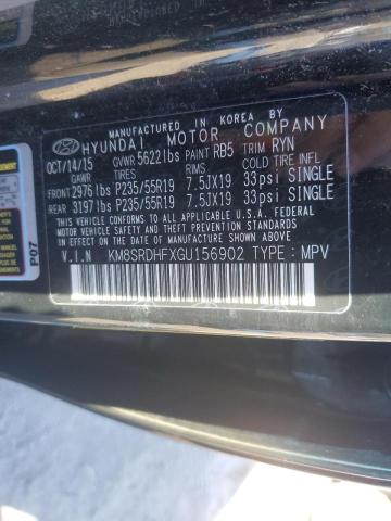 2016 HYUNDAI SANTA FE S - KM8SRDHFXGU156902