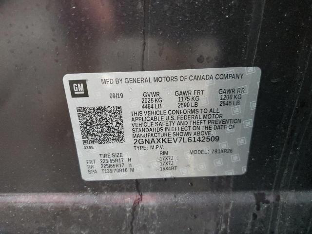 2020 CHEVROLET EQUINOX LT - 2GNAXKEV7L6142509