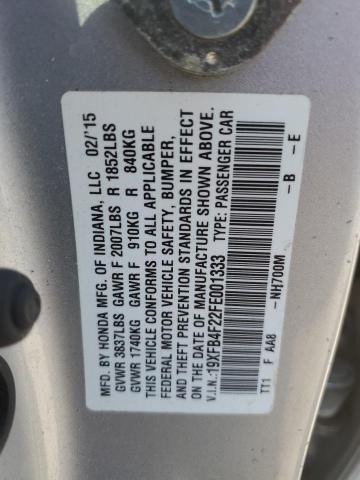 19XFB4F22FE001333 2015 HONDA CIVIC