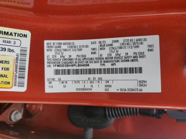 2023 FORD BRONCO BAS 1FMDE5BH8PLB94008