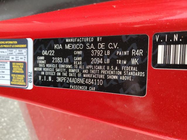 2022 KIA FORTE FE - 3KPF24AD8NE484110