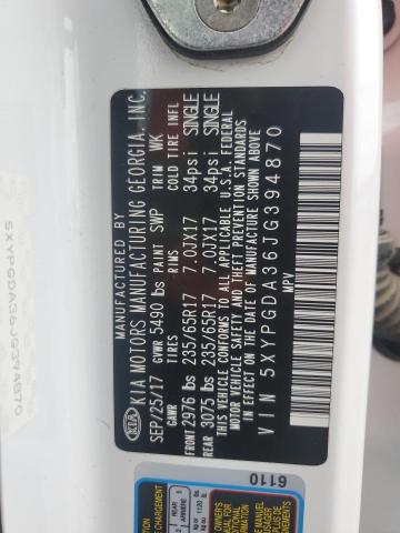 2018 KIA SORENTO LX - 5XYPGDA36JG394870
