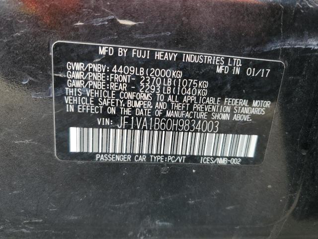 2017 SUBARU WRX - JF1VA1B60H9834003