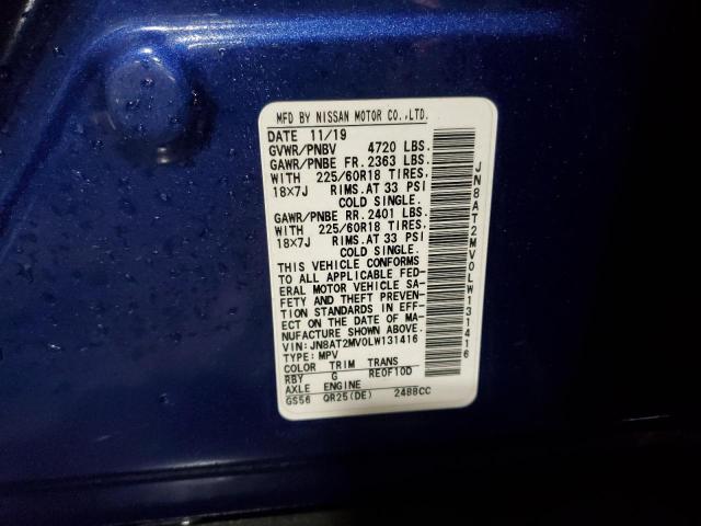 2020 NISSAN ROGUE S - JN8AT2MV0LW131416