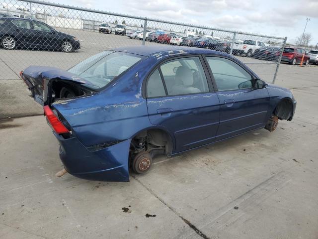 HONDA CIVIC LX 2003 blue  gas 2HGES15563H540206 photo #4
