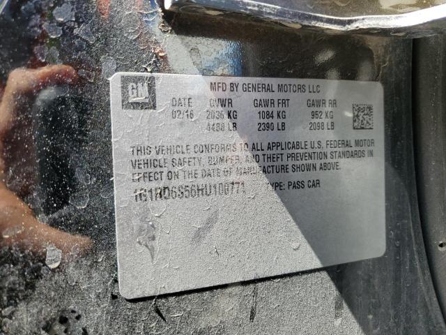 2017 CHEVROLET VOLT PREMI - 1G1RD6S56HU100771