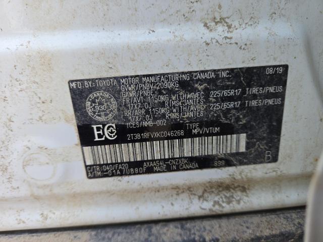 2019 TOYOTA RAV4 LE - 2T3B1RFVXKC046268