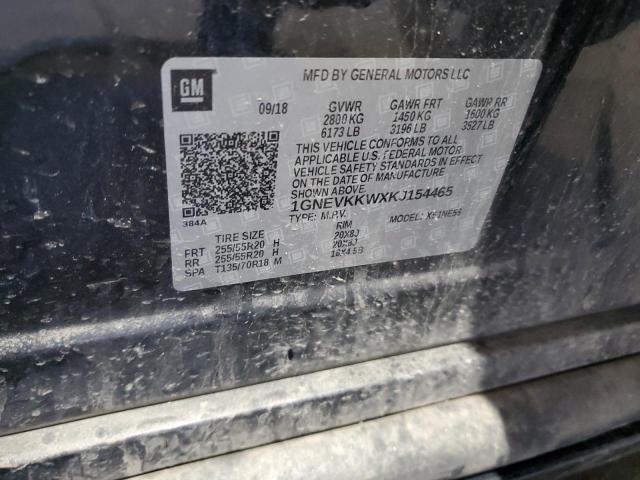 2019 CHEVROLET TRAVERSE P 1GNEVKKWXKJ154465