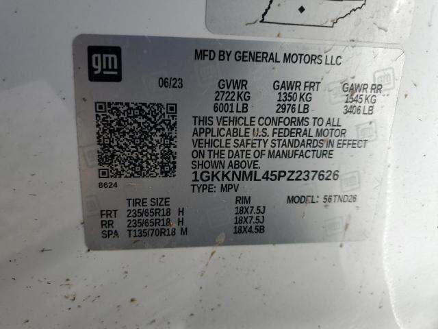 2023 GMC ACADIA SLT 1GKKNML45PZ237626