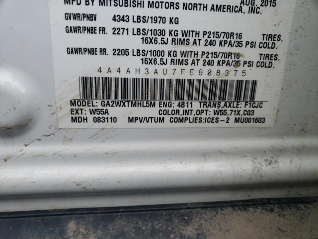 2015 MITSUBISHI RVR SE 4A4AH3AU7FE608375