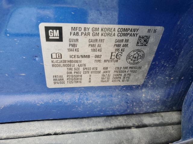 2017 BUICK ENCORE PRE - KL4CJASB1HB040614