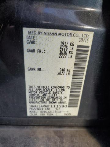 2016 NISSAN ALTIMA 2.5 - 1N4AL3AP9GC111590