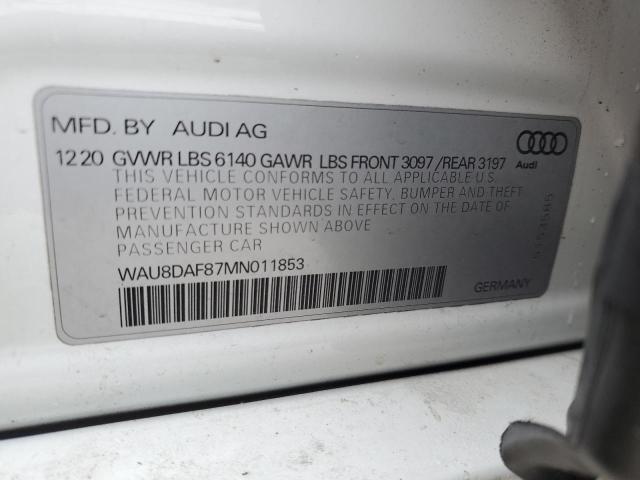 2021 AUDI A8 L WAU8DAF87MN011853