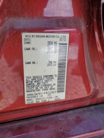 2015 NISSAN ALTIMA 2.5 - 1N4AL3AP8FC481265