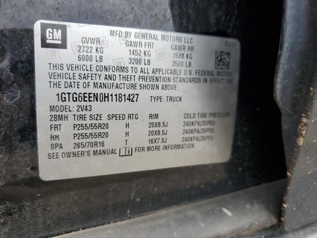 2017 GMC CANYON DEN 1GTG6EEN0H1181427
