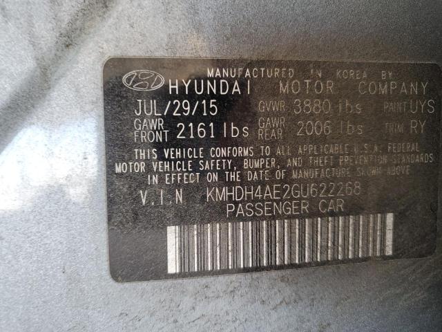 2016 HYUNDAI ELANTRA SE - KMHDH4AE2GU622268