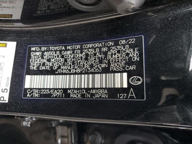 2023 LEXUS UX 250H BA JTHX6JBH8P2134063