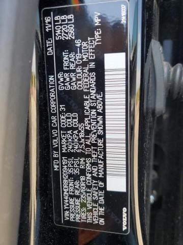 2017 VOLVO XC60 T5 DY YV440MDR8H2094191