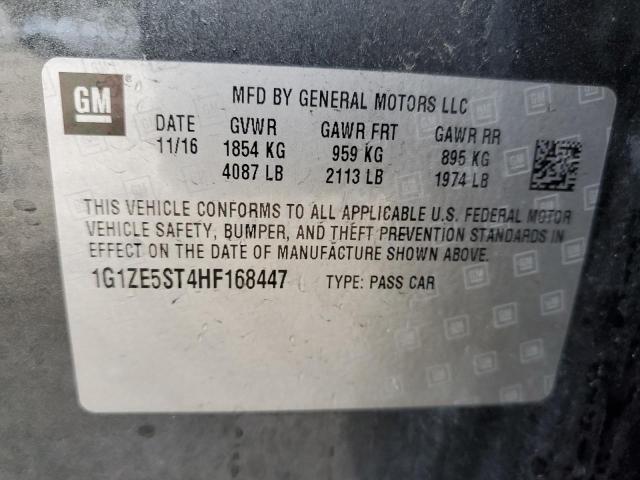 2017 CHEVROLET MALIBU LT - 1G1ZE5ST4HF168447