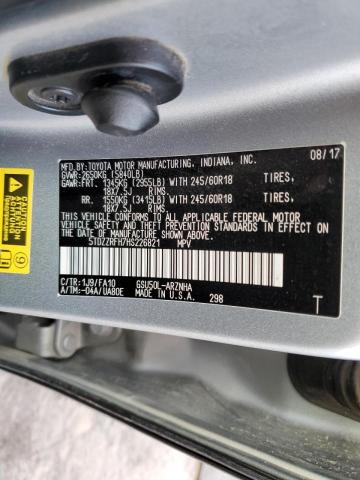 2017 TOYOTA HIGHLANDER - 5TDZZRFH7HS226821