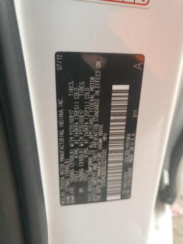 5TDYK3DC6CS277532 2012 TOYOTA All Models