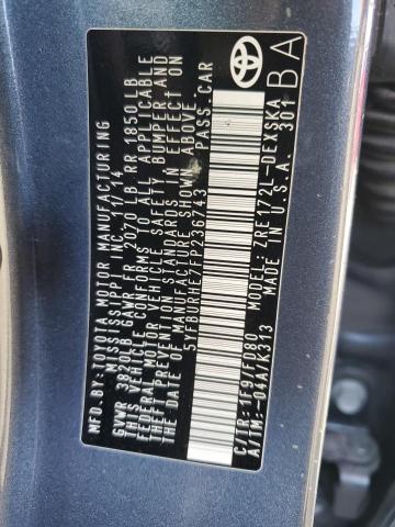 2015 TOYOTA COROLLA L - 5YFBURHE7FP236743