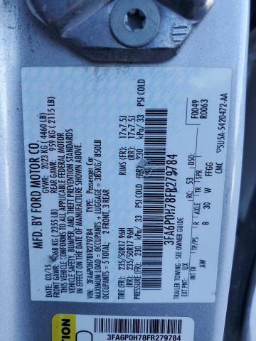 2015 FORD FUSION SE - 3FA6P0H78FR279784