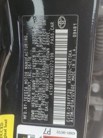 2017 TOYOTA CAMRY LE - 4T1BF1FK9HU273198