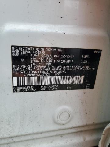 2018 TOYOTA RAV4 LE - JTMBFREV6JJ227432
