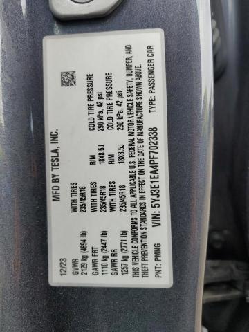2023 TESLA MODEL 3 - 5YJ3E1EA4PF702338