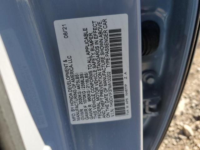 2021 HONDA ACCORD SPO - 1HGCV1F37MA100202