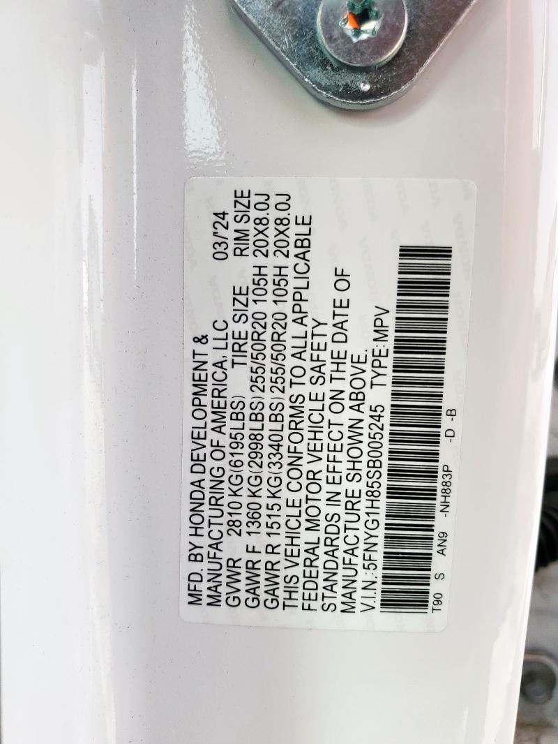 2025 HONDA PILOT ELIT - 5FNYG1H85SB005245