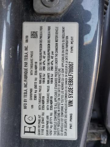 2020 TESLA MODEL 3 - 5YJ3E1EB8LF786067