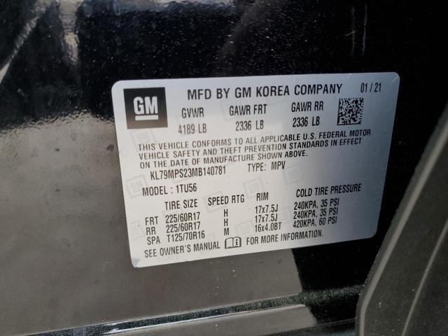 2021 CHEVROLET TRAILBLAZE - KL79MPS23MB140781