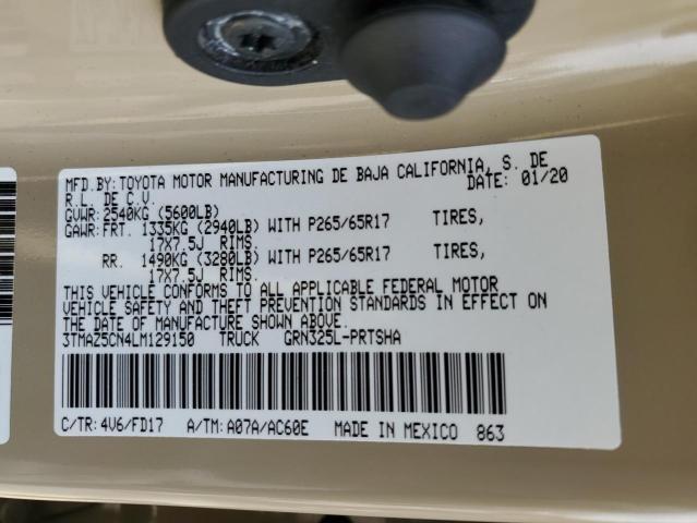 2020 TOYOTA TACOMA DOU - 3TMAZ5CN4LM129150