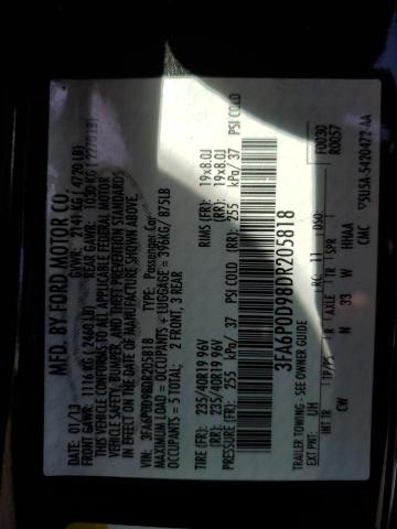 2013 FORD FUSION TIT - 3FA6P0D98DR205818