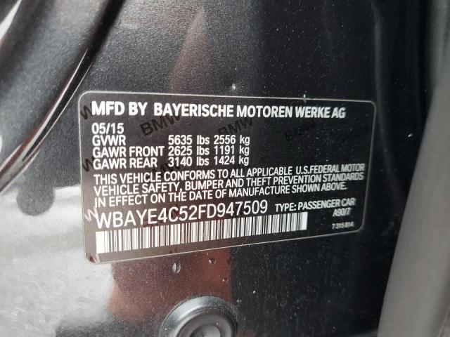 2015 BMW 740 LI WBAYE4C52FD947509