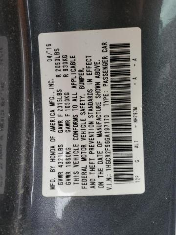 2016 HONDA ACCORD EXL - 1HGCR2F96GA197170